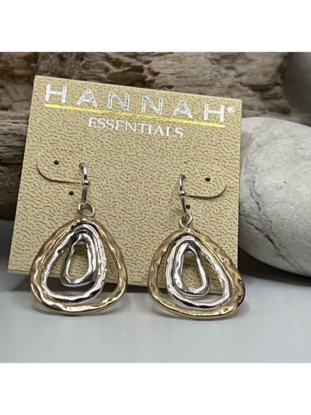 Gold Silver Dangle Hannah Earrings